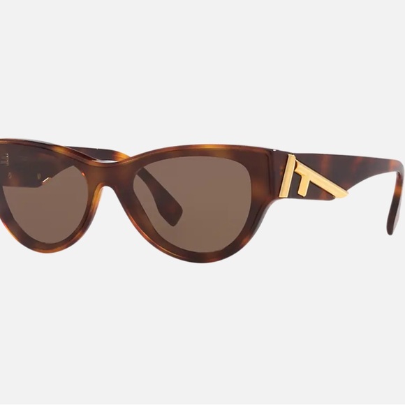 Fendi Brown Sunglasses with Gold Detail - Picture 1 of 4